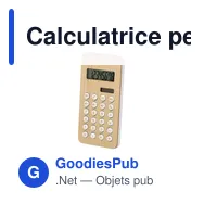 Calculatrice personnalisable Sitax avec logo pour entreprise - Miniature 1