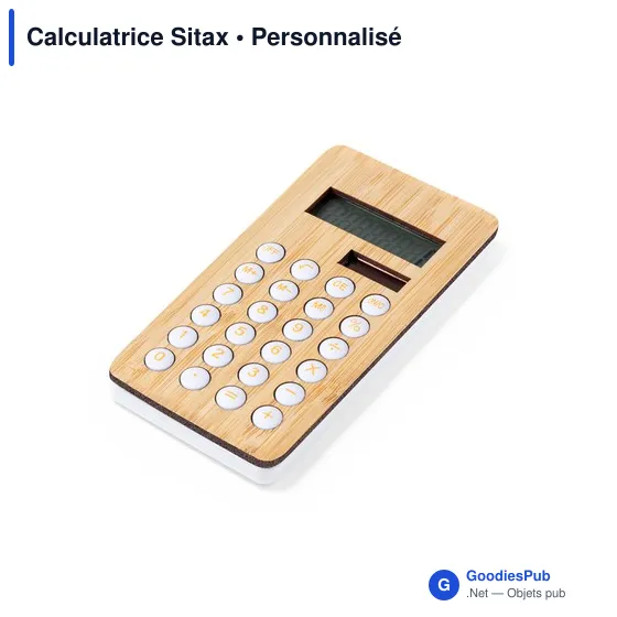 Calculatrice personnalisable Sitax avec logo pour entreprise - Image 3