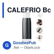 CALEFRIO Bouteille isotherme 400ml - Miniature 1