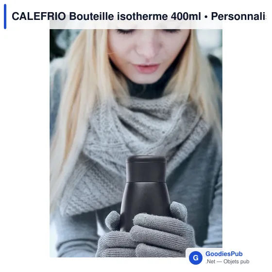 CALEFRIO Bouteille isotherme 400ml - Image 4