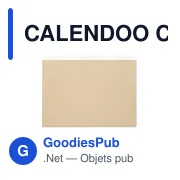 Calendrier de bureau personnalisable CALENDOO avec mémo et logo - Miniature 6