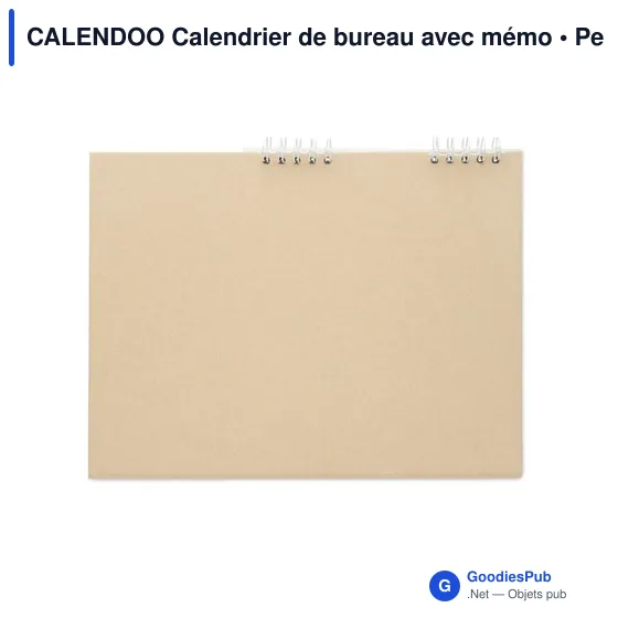 Calendrier de bureau personnalisable CALENDOO avec mémo et logo - Image 6