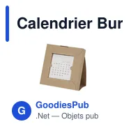 Calendrier Bureau Ensemencé Krily - Miniature 1