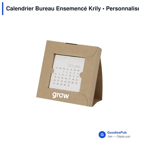 Calendrier Bureau Ensemencé Krily - Image 3