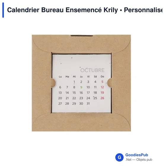 Calendrier Bureau Ensemencé Krily - Image 5