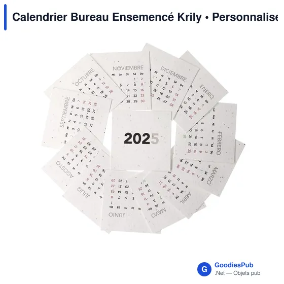Calendrier Bureau Ensemencé Krily - Image 6