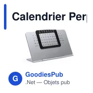 Calendrier Perpétuel personnalisable avec logo pour entreprise - Miniature 2