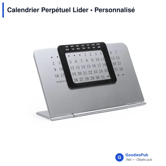 Calendrier Perpétuel personnalisable avec logo pour entreprise - Image 2