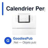 Calendrier Perpétuel personnalisable avec logo pour entreprise - Miniature 3