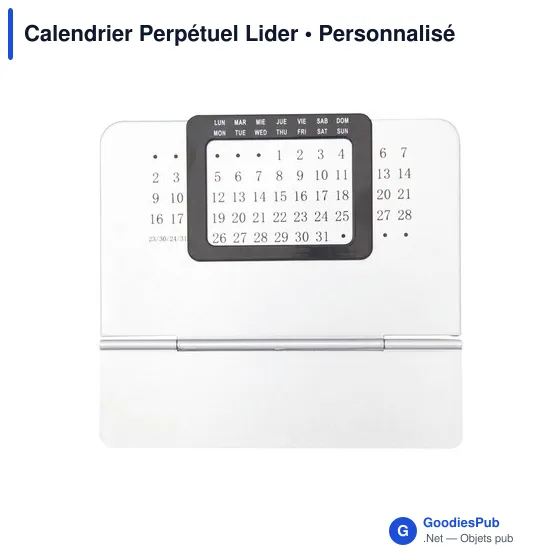 Calendrier Perpétuel personnalisable avec logo pour entreprise - Image 3
