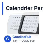 Calendrier Perpétuel personnalisable avec logo pour entreprise - Miniature 4