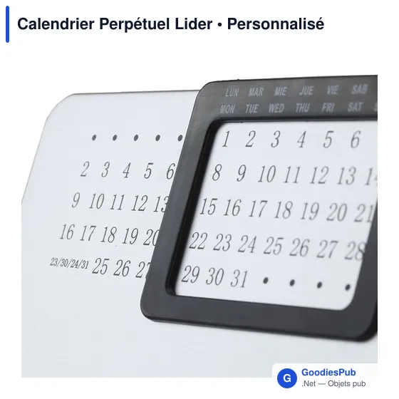 Calendrier Perpétuel personnalisable avec logo pour entreprise - Image 4