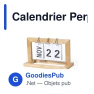 Calendrier Perpétuel personnalisable Vitelix avec logo - Miniature 1