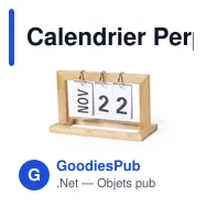 Calendrier Perpétuel personnalisable Vitelix avec logo - Miniature 2