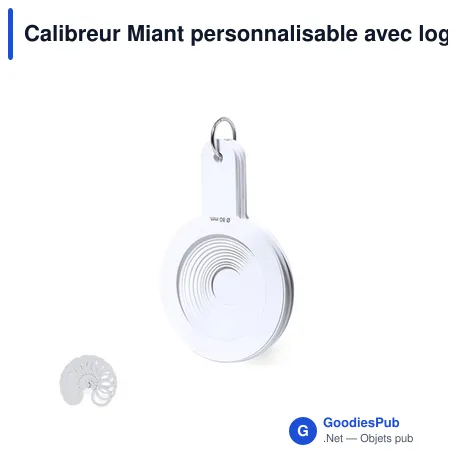Calibreur Miant personnalisable avec logo pour objets publicitaires