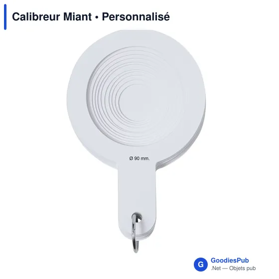 Calibreur Miant personnalisable avec logo pour objets publicitaires - Image 2