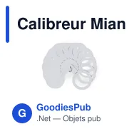 Calibreur Miant personnalisable avec logo pour objets publicitaires - Miniature 5