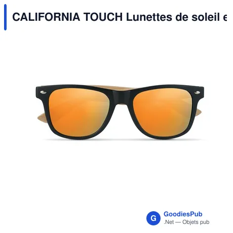 CALIFORNIA TOUCH Lunettes de soleil en bambou.