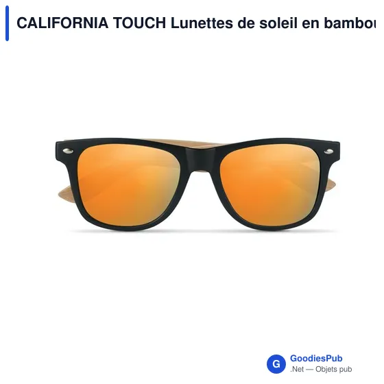 CALIFORNIA TOUCH Lunettes de soleil en bambou. - Image 1