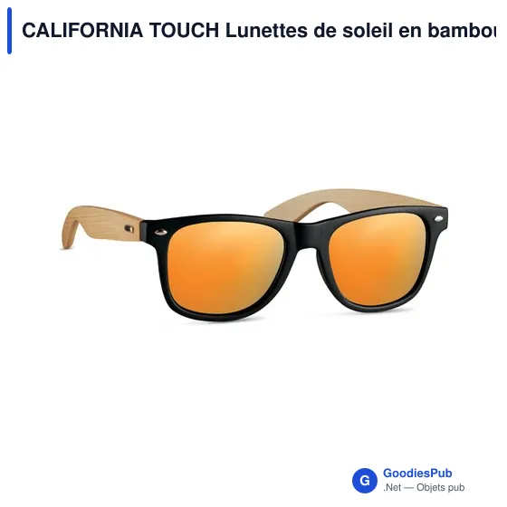 CALIFORNIA TOUCH Lunettes de soleil en bambou. - Image 2