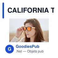 CALIFORNIA TOUCH Lunettes de soleil en bambou. - Miniature 3