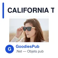 CALIFORNIA TOUCH Lunettes de soleil en bambou. - Miniature 6