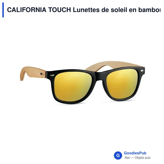 CALIFORNIA TOUCH Lunettes de soleil en bambou. - Image 8