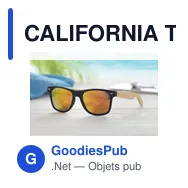 CALIFORNIA TOUCH Lunettes de soleil en bambou. - Miniature 9