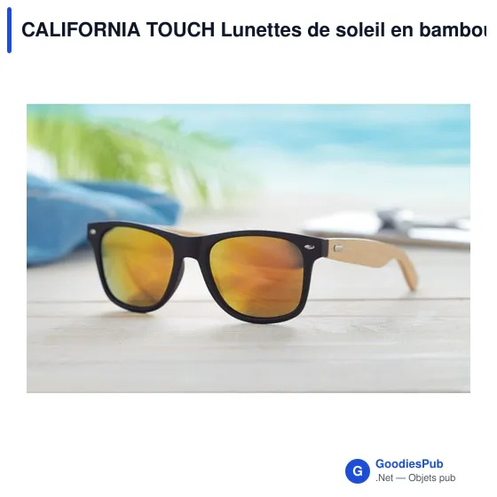 CALIFORNIA TOUCH Lunettes de soleil en bambou. - Image 9