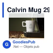 Mug en céramique personnalisable Calvin avec logo - Miniature 3