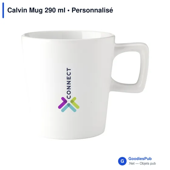 Mug en céramique personnalisable Calvin avec logo - Image 5