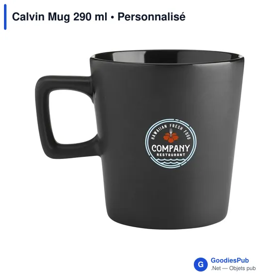 Mug en céramique personnalisable Calvin avec logo - Image 6