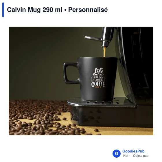 Mug en céramique personnalisable Calvin avec logo - Image 7
