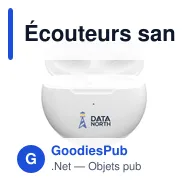 Écouteurs sans fil personnalisables Calypso RCS avec logo - Miniature 2