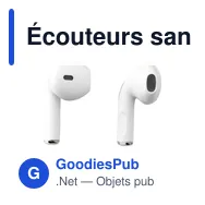 Écouteurs sans fil personnalisables Calypso RCS avec logo - Miniature 3
