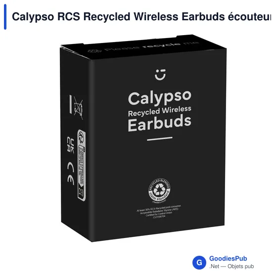 Écouteurs sans fil personnalisables Calypso RCS avec logo - Image 4