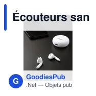 Écouteurs sans fil personnalisables Calypso RCS avec logo - Miniature 6