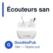 Écouteurs sans fil personnalisables Calypso RCS avec logo - Miniature 7