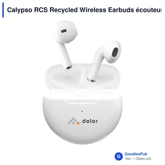 Écouteurs sans fil personnalisables Calypso RCS avec logo - Image 7