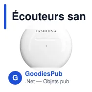 Écouteurs sans fil personnalisables Calypso RCS avec logo - Miniature 8
