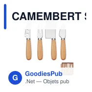 CAMEMBERT Set de 4 couteaux à fromage - Miniature 1