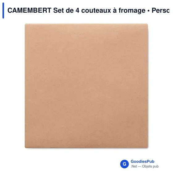 CAMEMBERT Set de 4 couteaux à fromage - Image 2