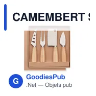 CAMEMBERT Set de 4 couteaux à fromage - Miniature 3
