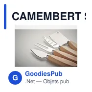 CAMEMBERT Set de 4 couteaux à fromage - Miniature 4