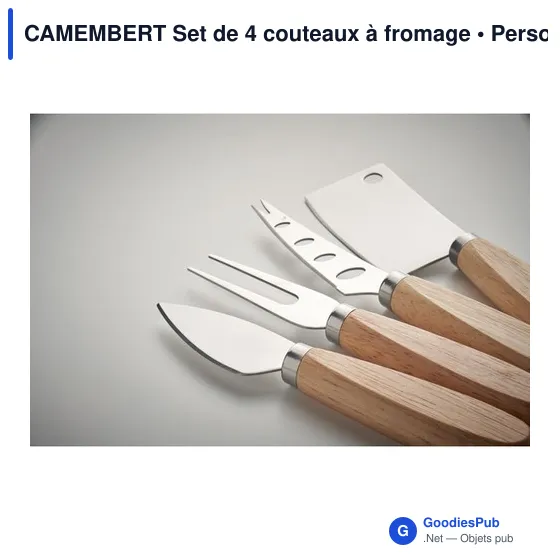 CAMEMBERT Set de 4 couteaux à fromage - Image 4