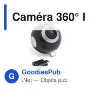 Caméra 360° personnalisable Ribben pour un logo impactant - Miniature 1