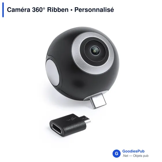 Caméra 360° personnalisable Ribben pour un logo impactant - Image 1
