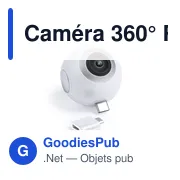 Caméra 360° personnalisable Ribben pour un logo impactant - Miniature 4