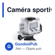 Caméra sportive personnalisable 360° avec logo - Logans - Miniature 1