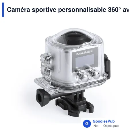 Caméra sportive personnalisable 360° avec logo - Logans